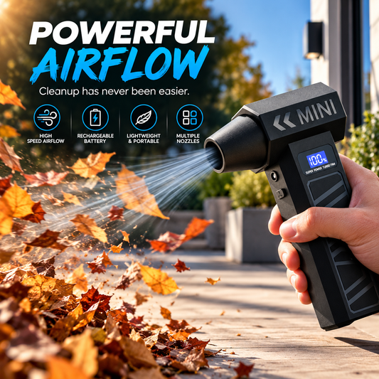 GaleWorks Turbo Blower — Cordless Car Duster & Vacuum Kit