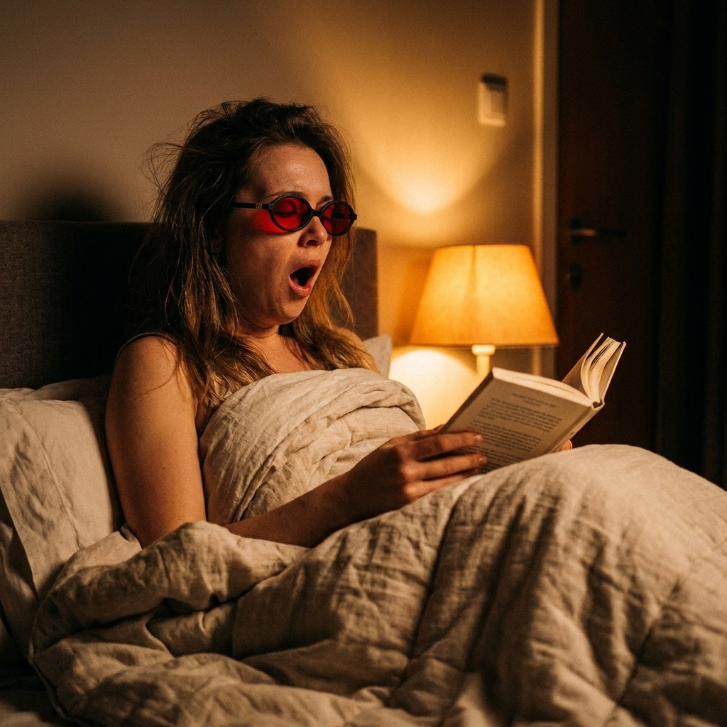GaleWorks Sleep Glasses — Red Lens Blue Light Blocking Glasses for Better Sleep & Screen Time
