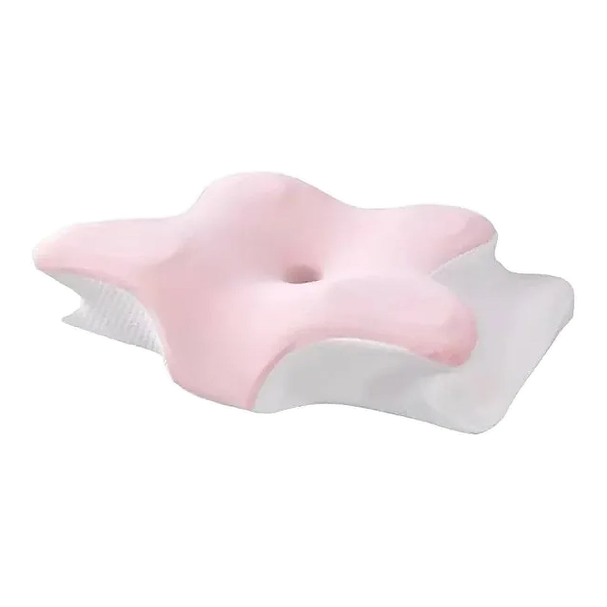 GaleWorks Contour Pillow in pink, contoured memory foam pillow for side and back sleepers