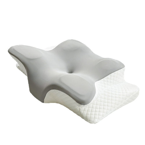 GaleWorks Contour Pillow shape and shoulder cut-outs, memory foam neck support
