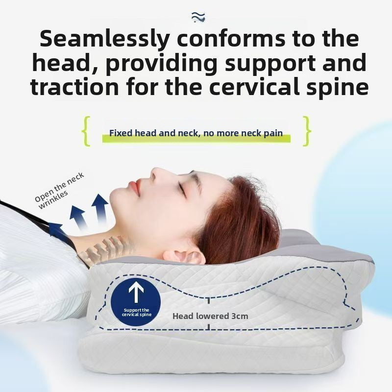 GaleWorks Contour Pillow shown from the side, raised 13cm edges and lower 11cm centre