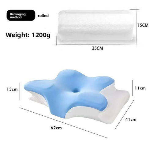 GaleWorks Contour Pillow in purple, memory foam support pillow